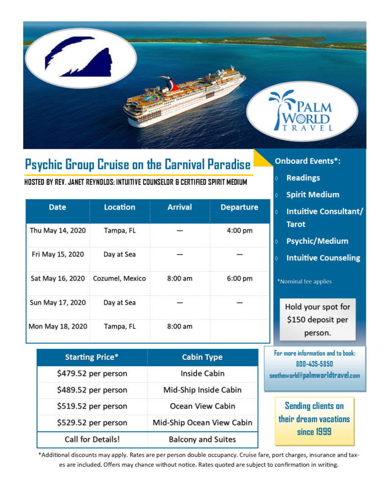 Psychic Group Cruise 2020